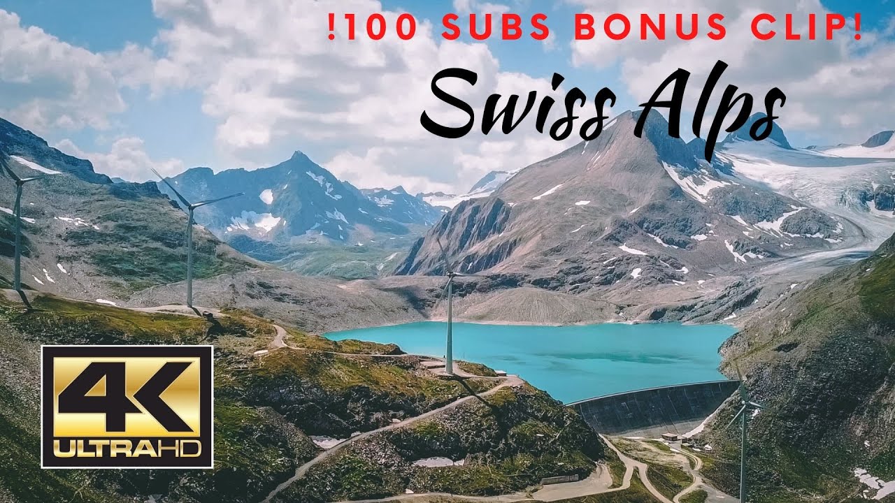 4k Swiss Alps Aerials | Enjoy the Aerial Views of the Swiss Mountains in Valais - Switzerland