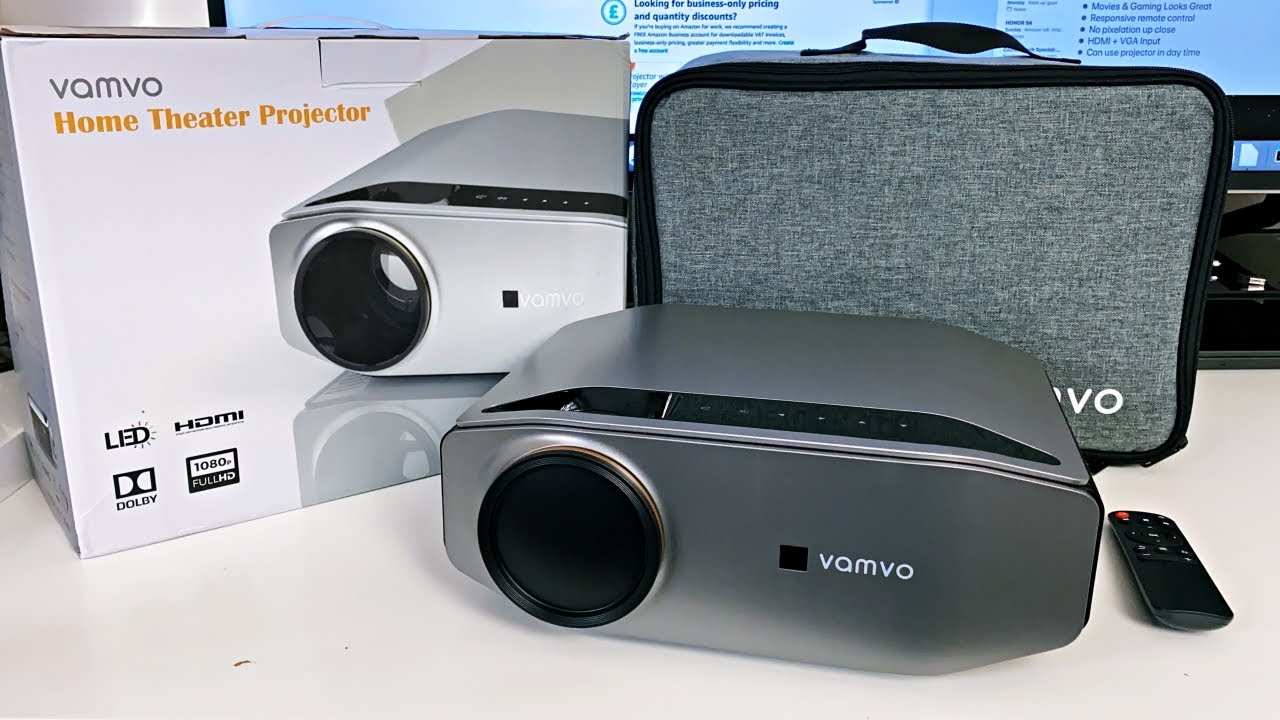 VAMVO L6200 LED Video Projector | Native 1080p | Massive 300