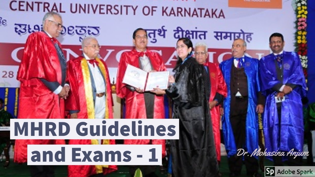 Conduct of Examination (MHRD Guidelines) - PART 1