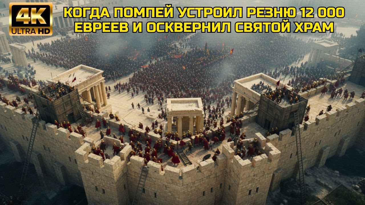 ИЕРУСАЛИМ (63 Г. ДО Н.Э.): КОГДА ПОМПЕЙ УСТРОИЛ РЕЗНЮ 12 000 ЕВРЕЕВ И ОСКВЕРНИЛ СВЯТОЙ ХРАМ