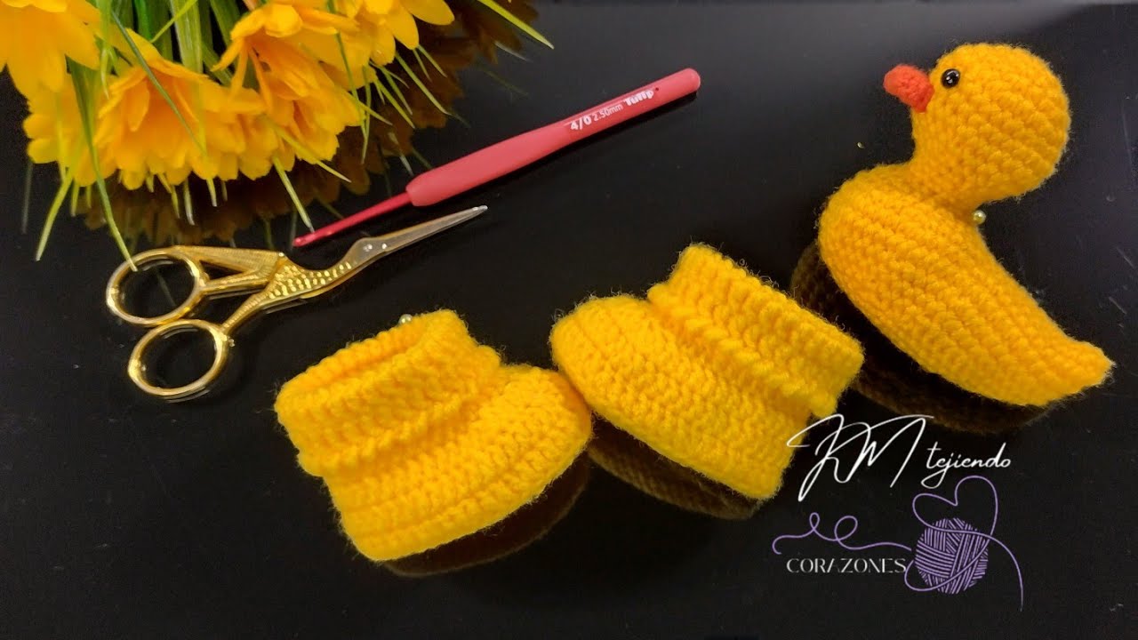 Tutorial Paso a Paso de Zapatitos para Bebé Recién Nacido Tejido a Crochet