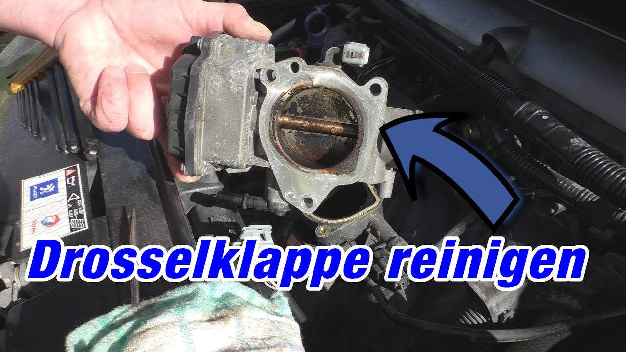 Drosselklappe reinigen / Throttle body cleaning Peugeot 307