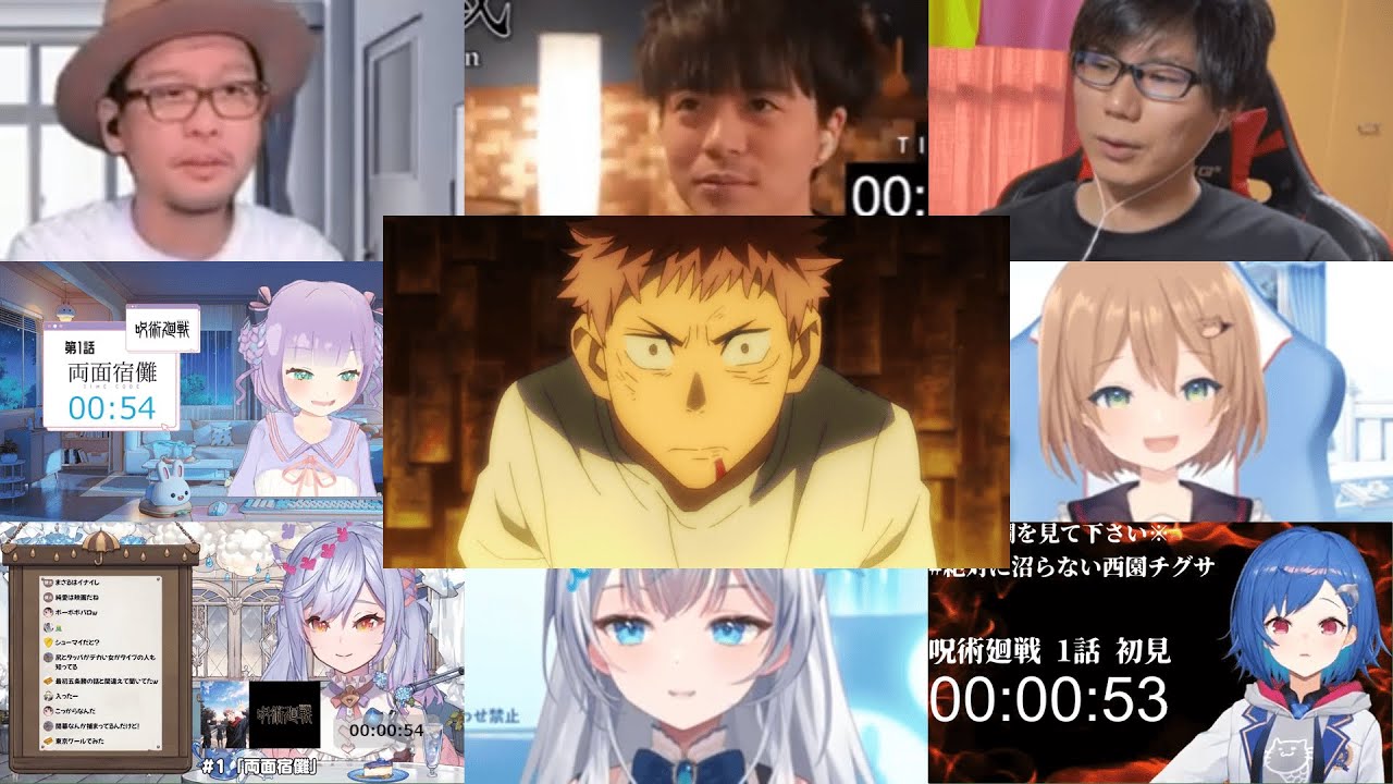 呪術廻戦 1期 1話 メガリアクション - Jujutsu Kaisen Season 1 Episode 1 MEGA Reaction Mashup
