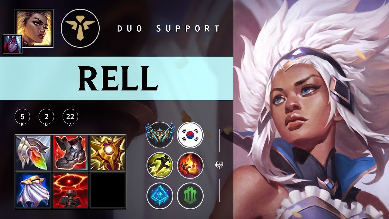 Rell Support vs Pantheon - KR Challenger Patch 25.22