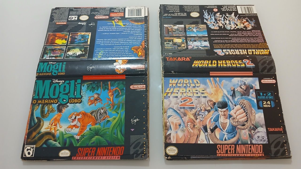 Caixas Fitas Super Nintendo de locadora - Aquisicao Coleção 2026.