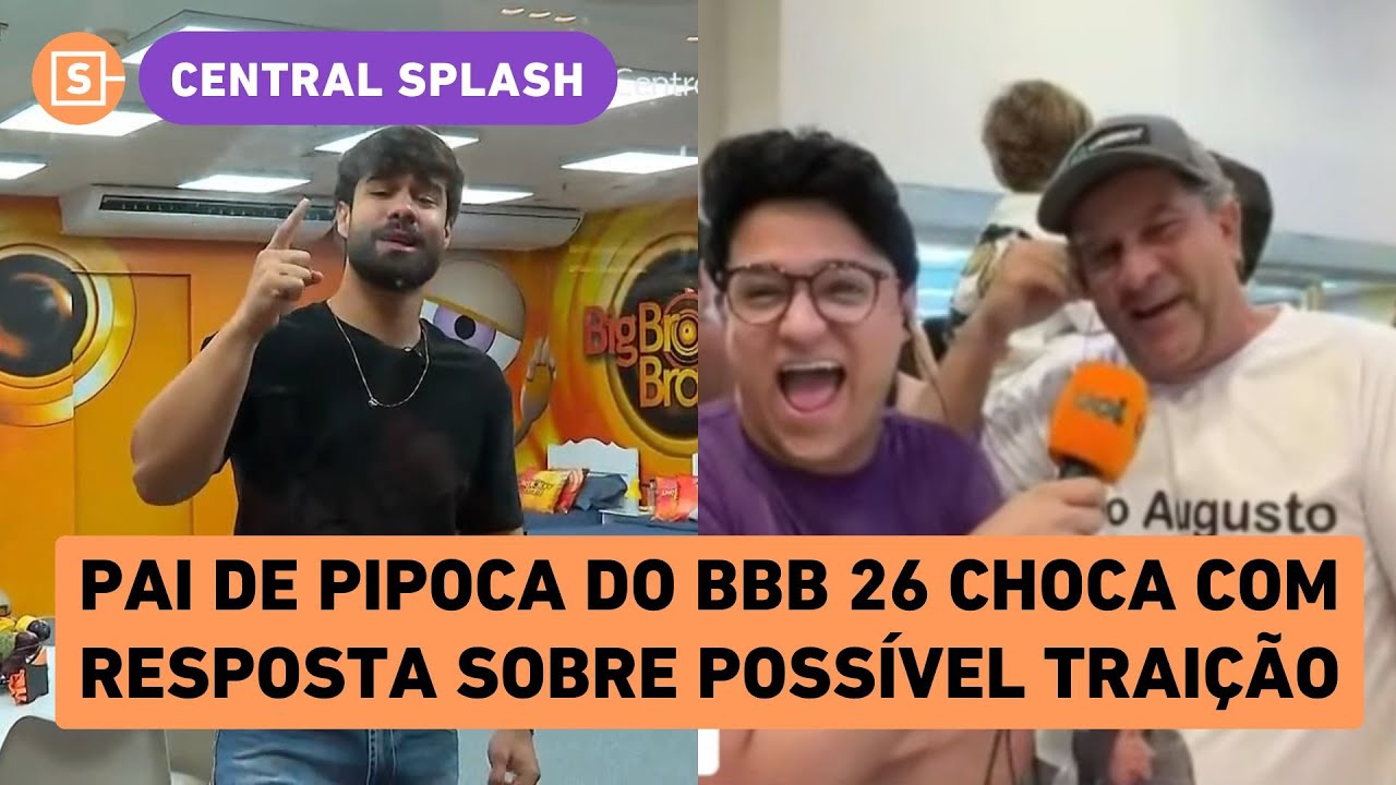 BBB 26: Pai de P.A da Casa de Vidro responde se filho vai ser fiel à namorada e choca Chico Barney