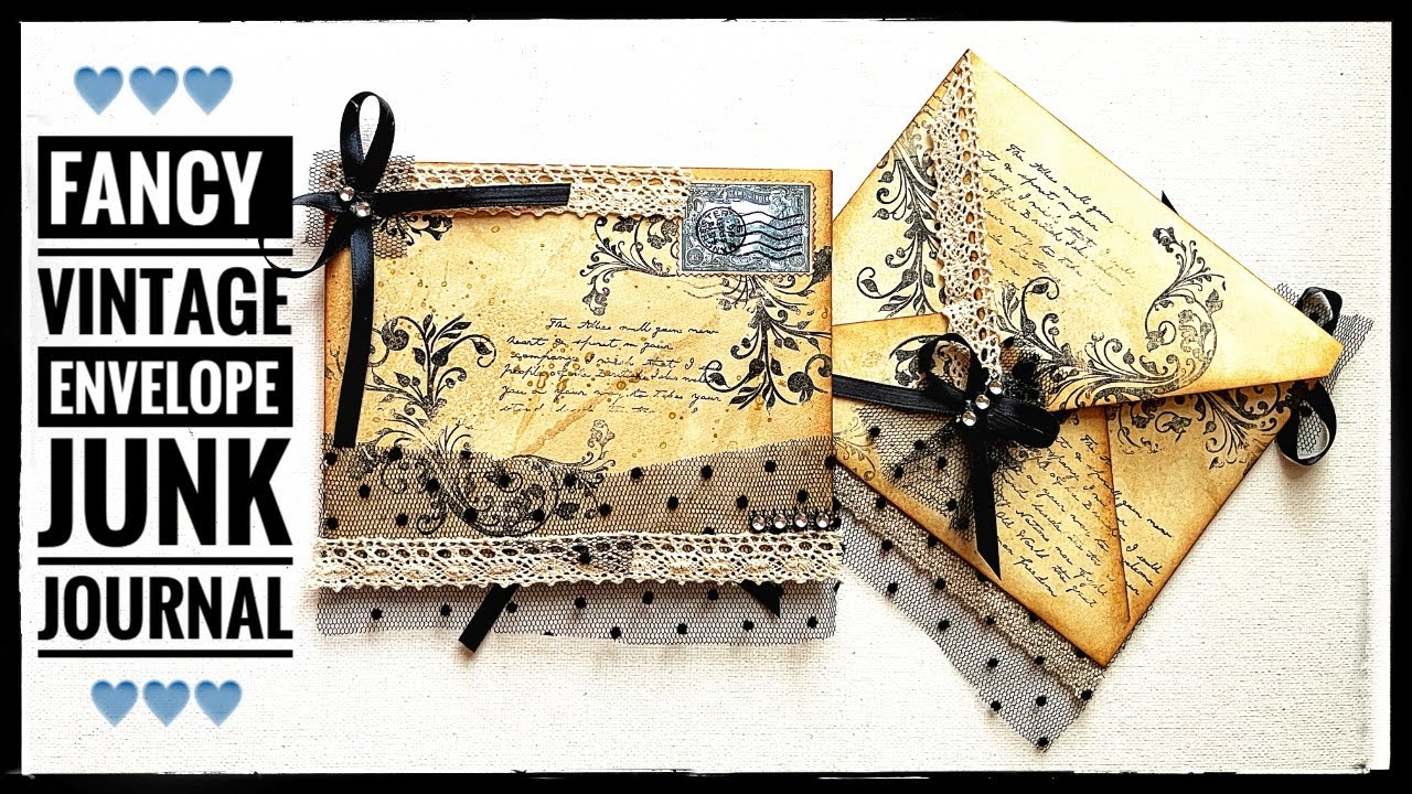 Fancy Vintage Envelope - Junk Journal