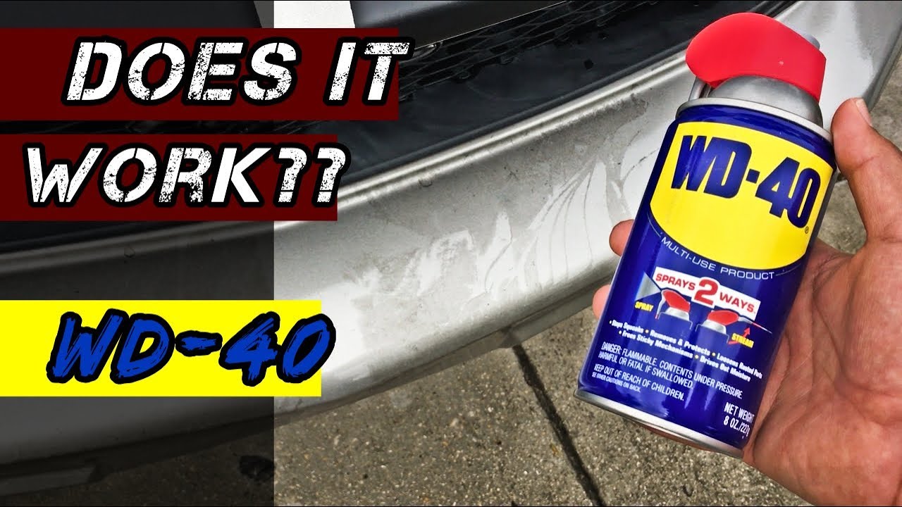 КАК удалить остатки клея с помощью WD-40