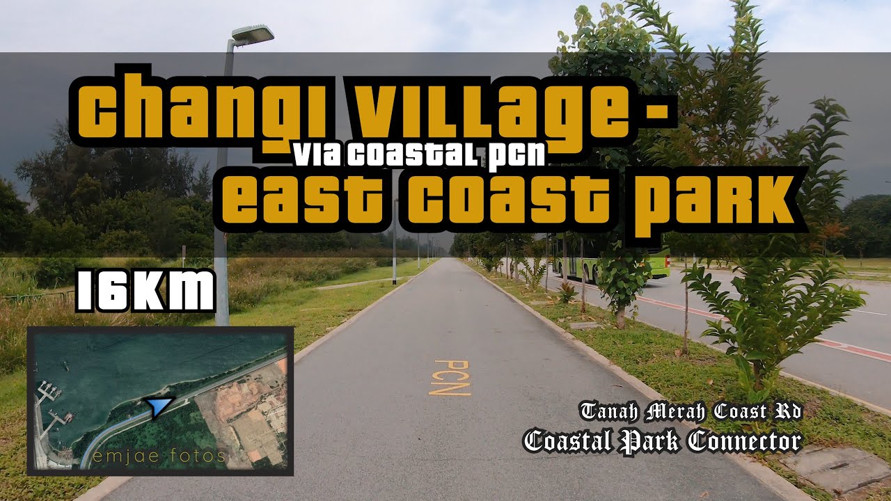 16KM Changi Village to East Coast Park via Coastal PCN (Tanah Merah Coast Rd) | Cycling Singapore