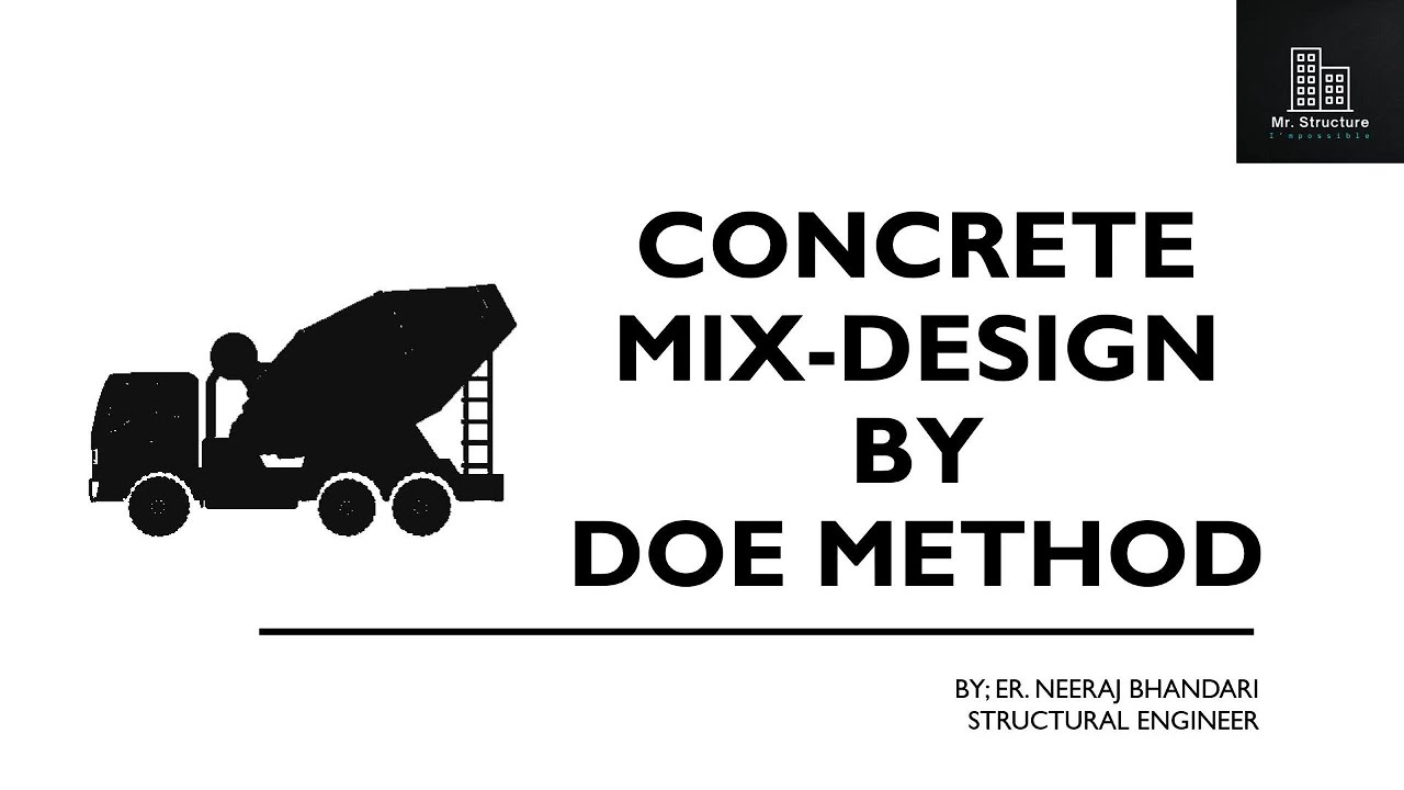 Mix Design by DOE method