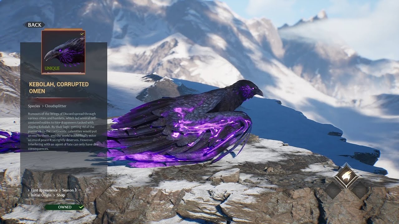 Kebolah (Corrupted Omen form) new Cloudsplitter mount #ageofashes #centuryageofashes