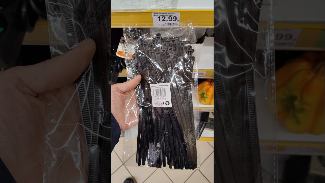 #567 DINO. Opaski zaciskowe wielokrotnego użytku 7,5 x 100mm - 100szt. EM&EM