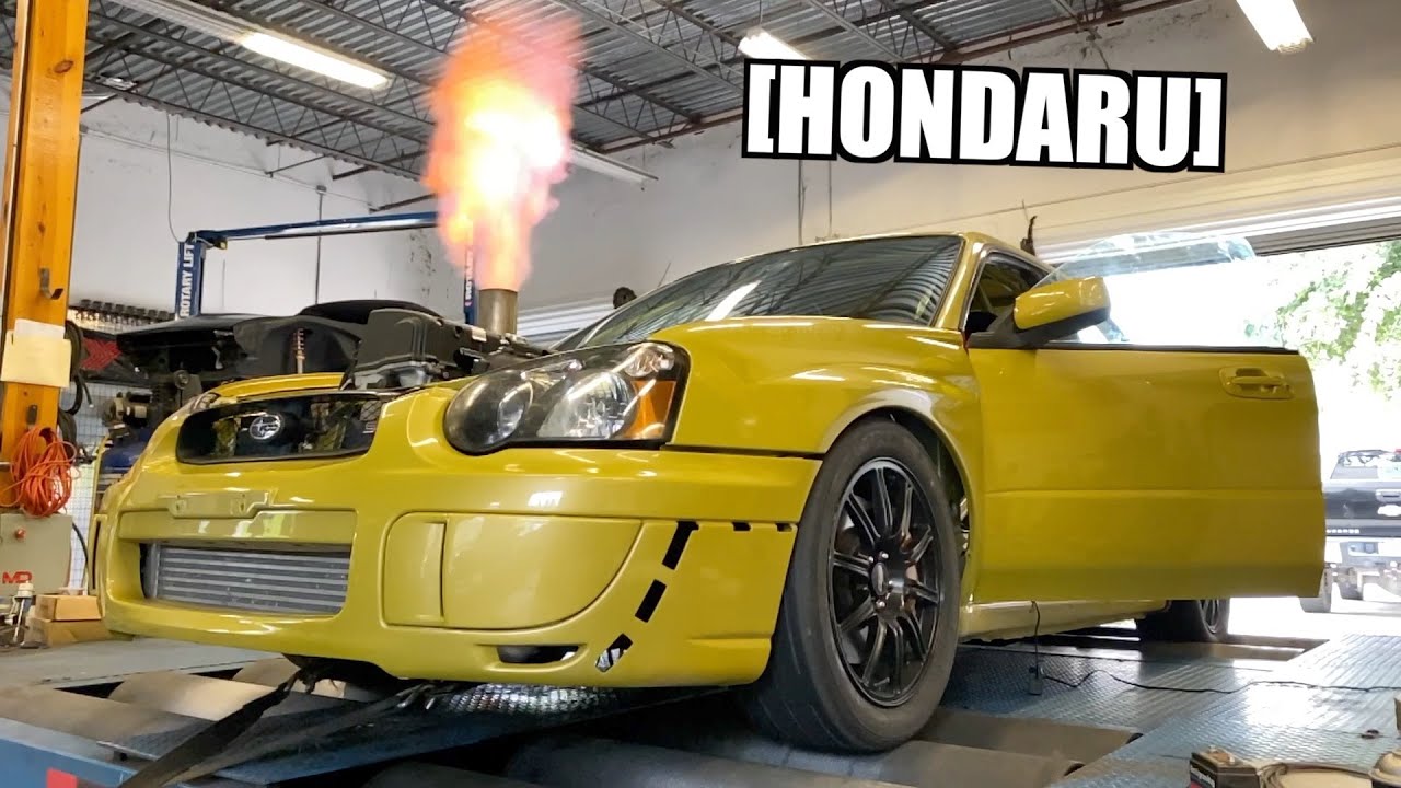 Honda Swapped STI Makes 750+WHP AWD!