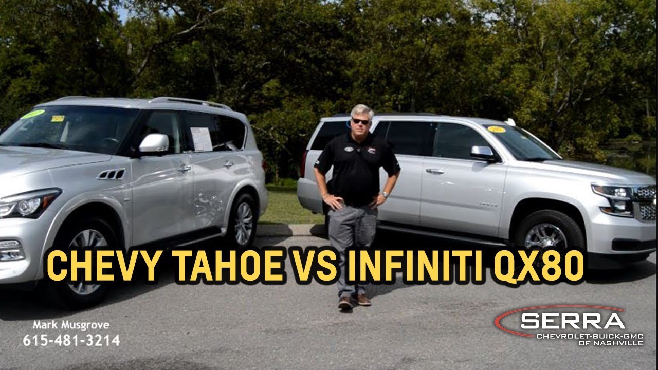 2017 Infiniti QX80 VS 2017 Chevy Tahoe - Serra Chevrolet Buick GMC of Nashville