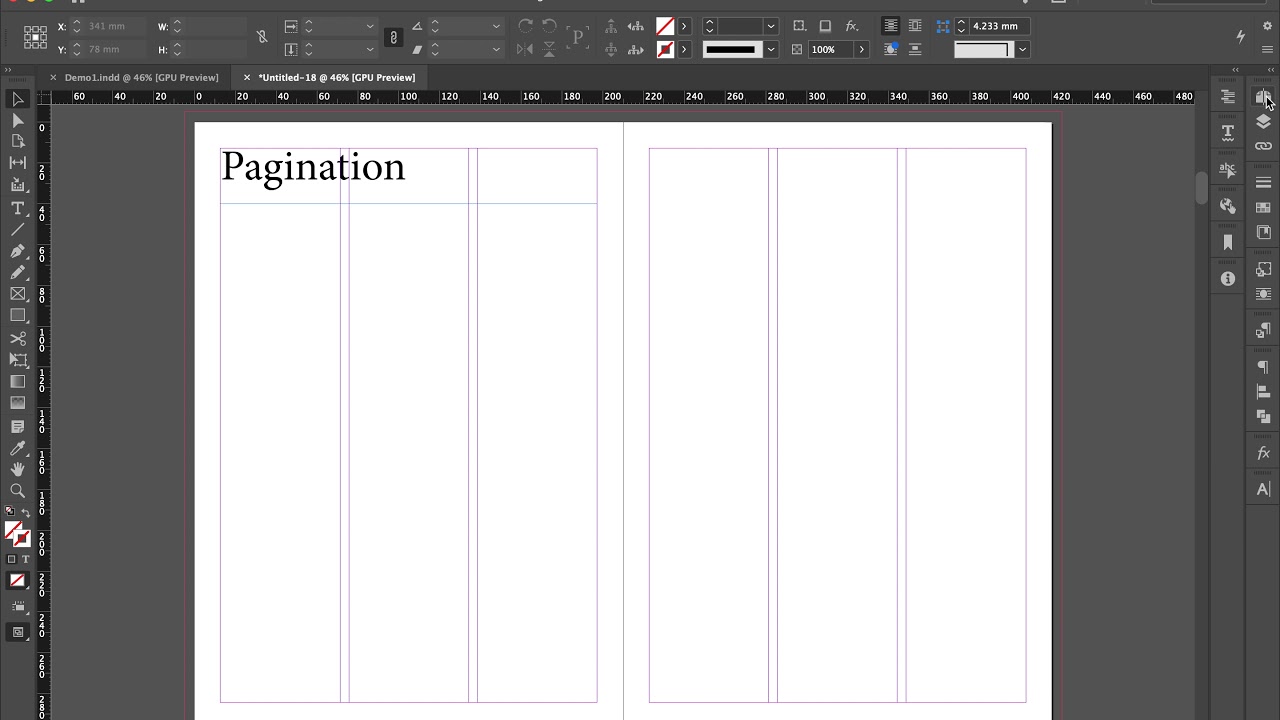 Layout inside pages 01