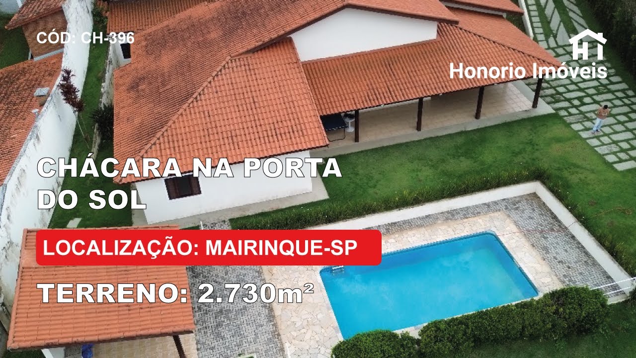 CHÁCARA A VENDA CONDOMINIO PORTA DO SOL em Mairinque - SP | 4 Quartos(2 Suítes) | Piscina | 2.730 m²
