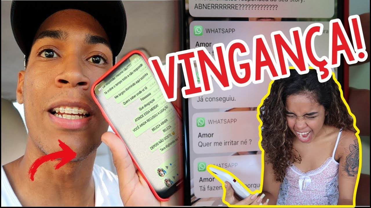 UM DIA INTEIRO IGNORANDO MINHA NAMORADA! (TROLLAGEM)