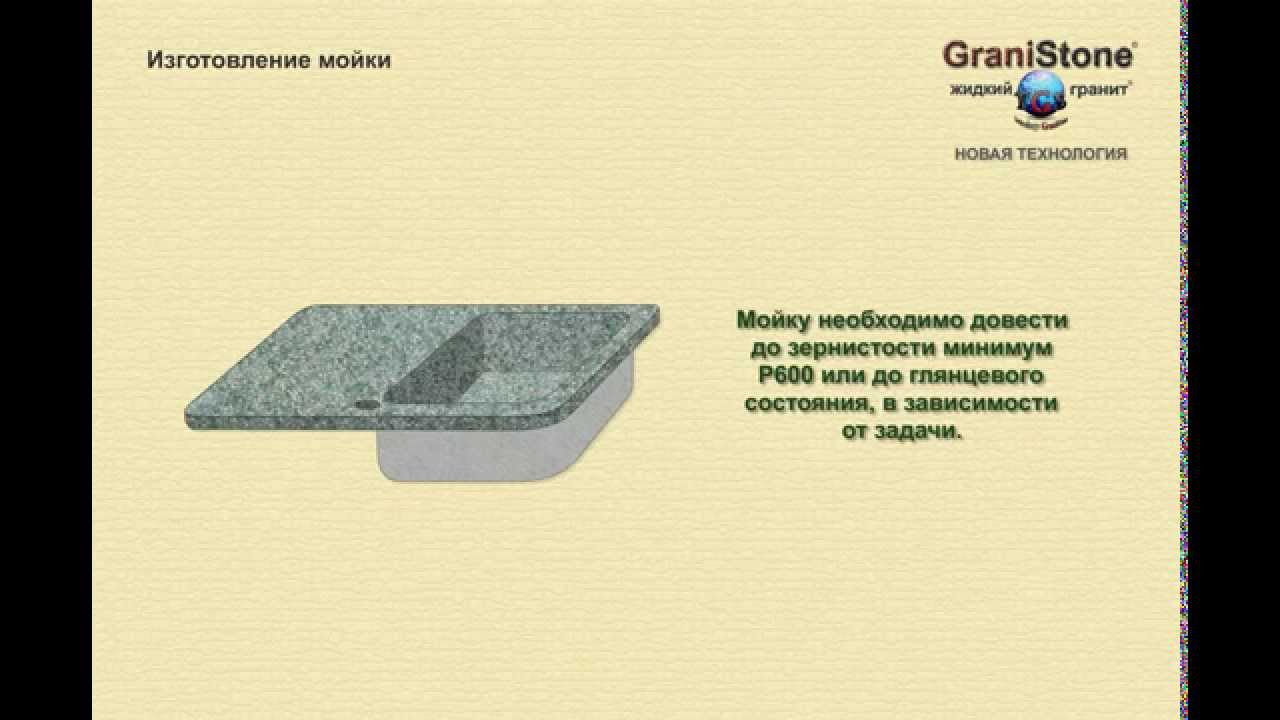 №13 Изготовление мойки. GraniStone -- жидкий гранит. Новая технология.