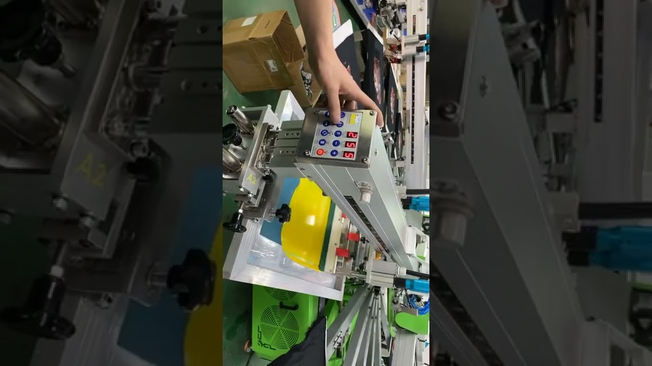 How to make the color registration for Ruida 6 color automatic screen printing machine