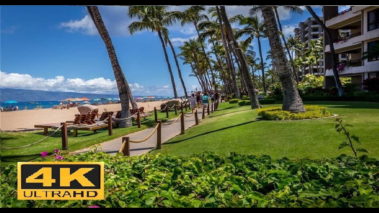 Kaanapali Beach Walk, Maui, Hawaii [4K]