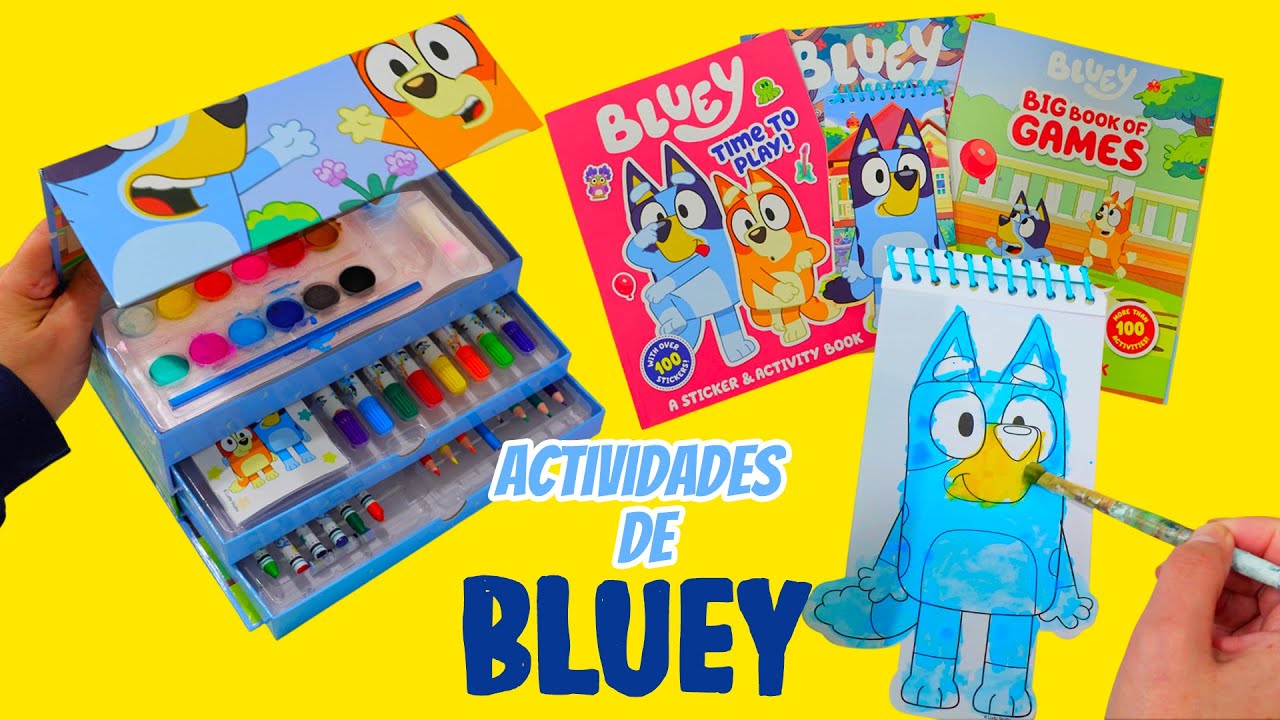 Arte de Bluey Parte 2: Coloreamos con Marcadores, Crayones y Pintura