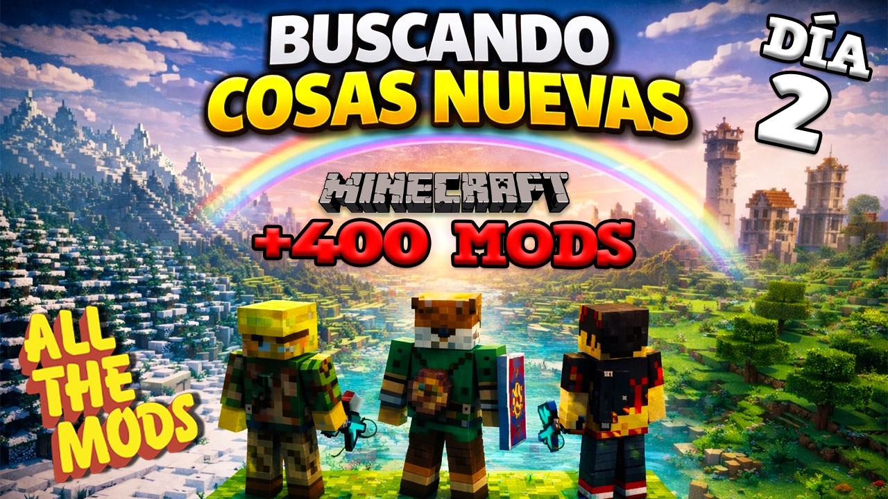 BUSCANDO COSAS NUEVAS!! | +400 MODS | Minecraft Ep.2