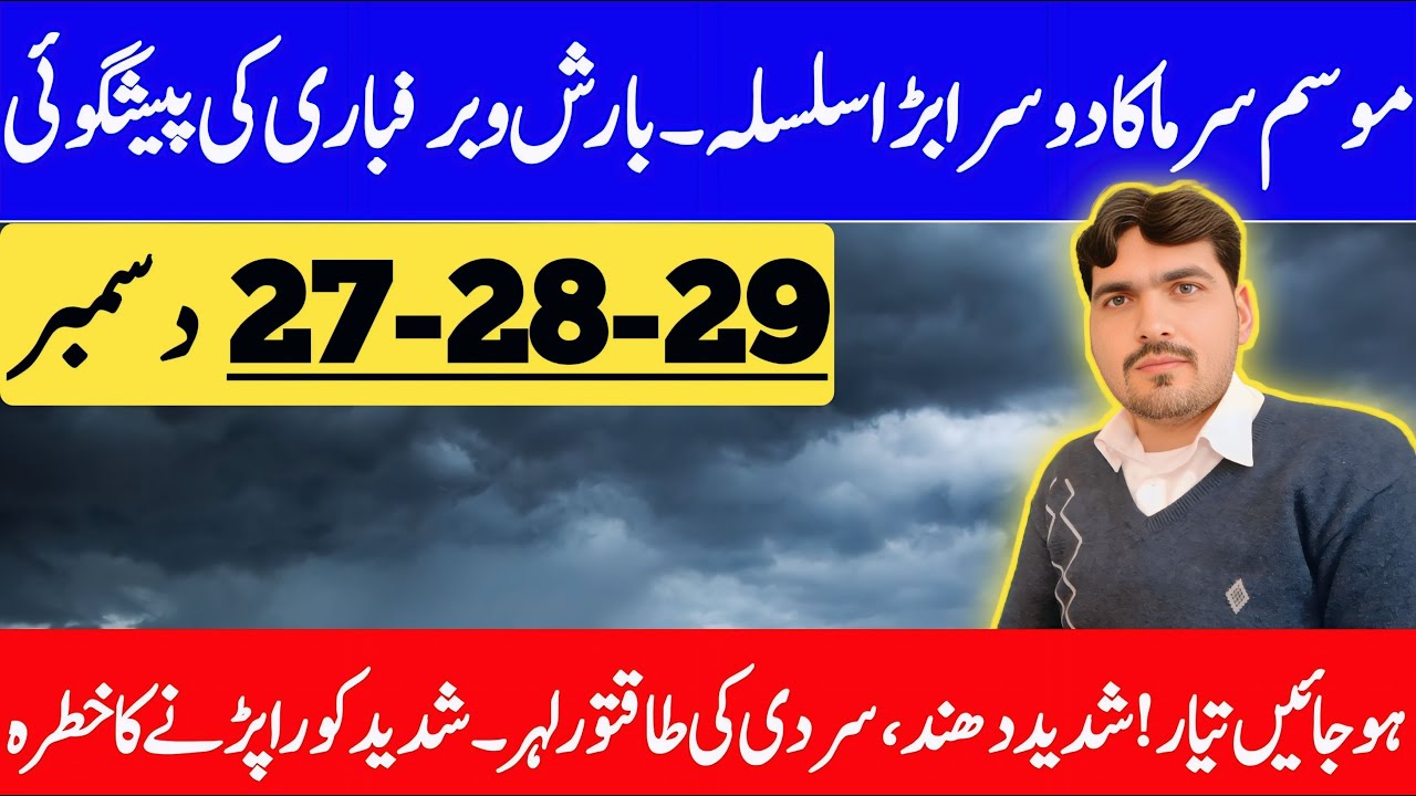 Widespread Rain's & Snow Alert | Weather Update Today | Mosam Ka Hal | Weather Forecast Pakistan