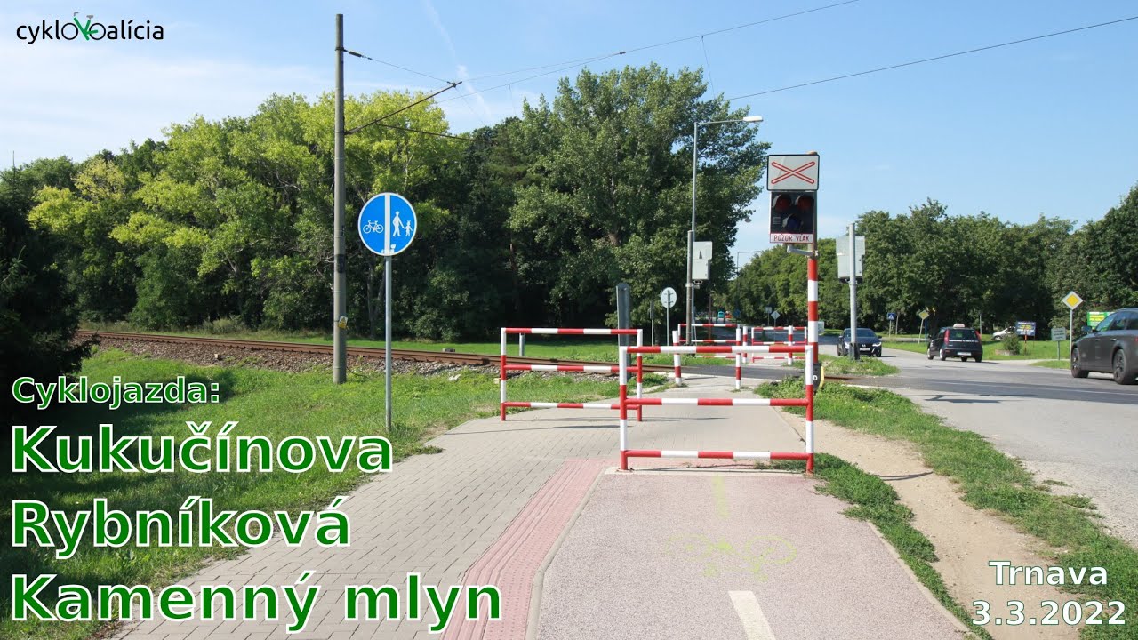 Cyklojazda Kopánka - Rybníková - Kamenný mlyn (Trnava), 3.3.2022