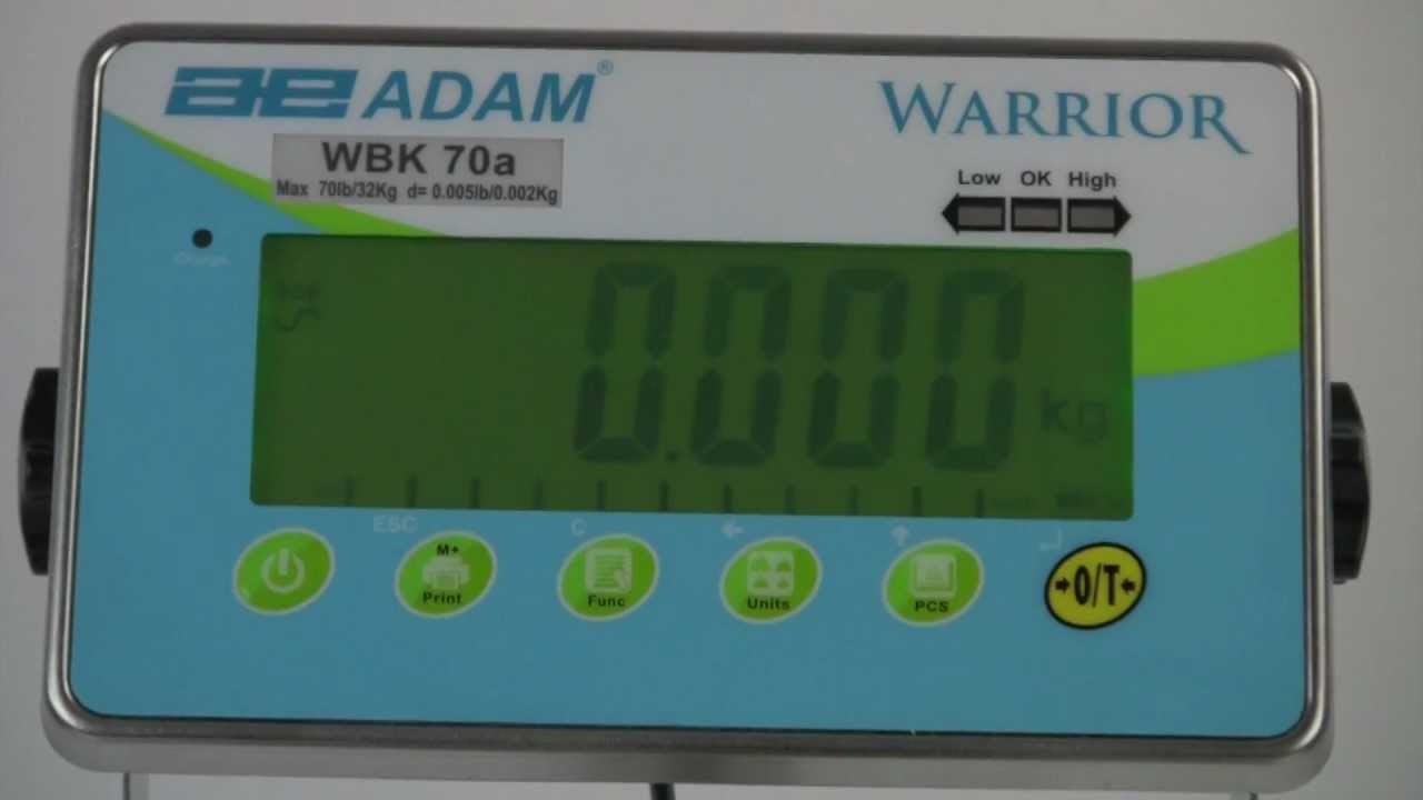 Adam Equipment's Warrior Scales - Product Overview