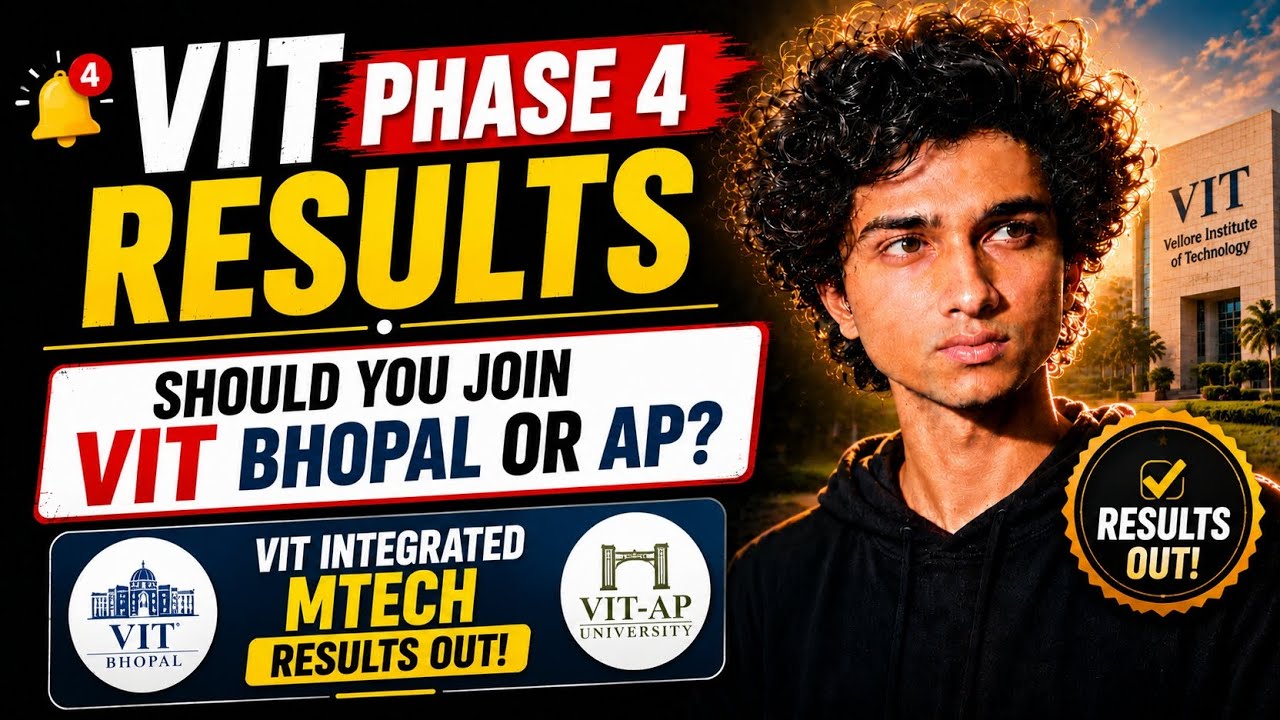 VIT Phase 4 & Integrated M.Tech Results Out | What Should You Choose?