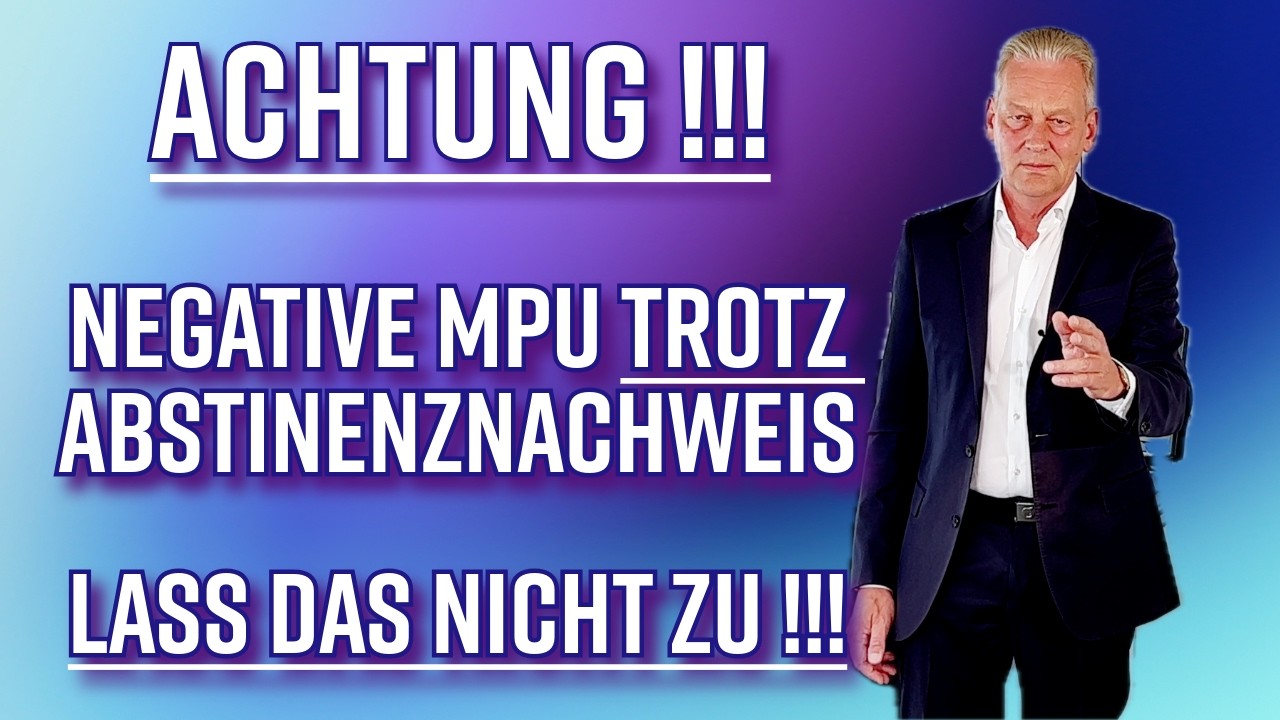 Darum fällst du bei der Alkohol MPU durch, obwohl du abstinent bist !
