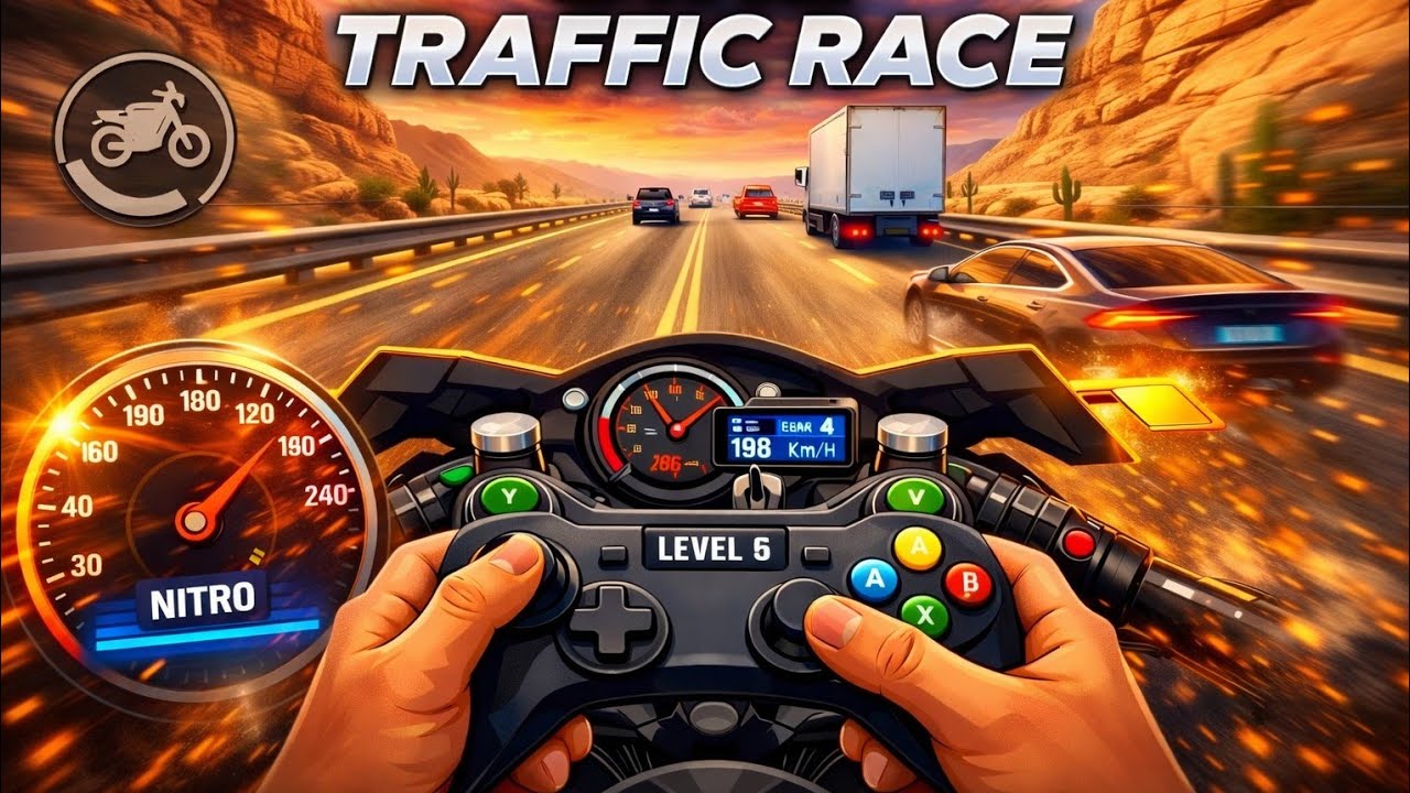 Traffic Rider High Speed Bike Racing Gameplay || #bikegame #4 #bikegame