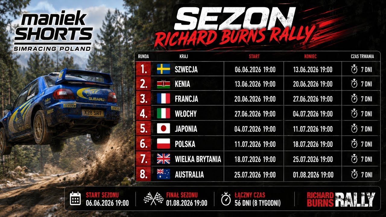 RICHARD BURNS RALLY - START SEZONU RBR Runda 1 SZWECJA