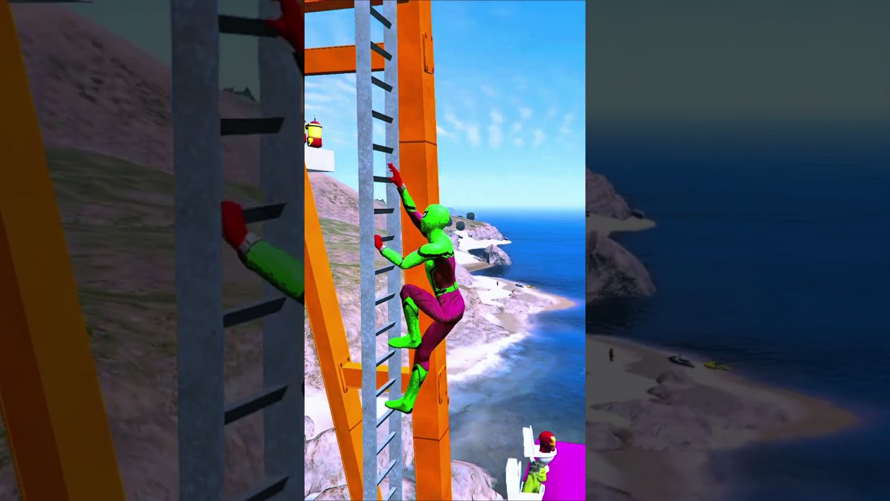 Jumps - Fails #GTA5GAMES #Epic #Ragdoll #TrendingGame #Spiderman #Game #New #Gameplay #Episode48
