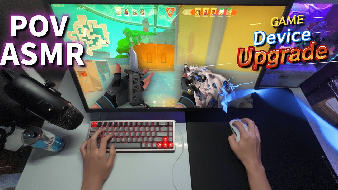 Device Upgrade⌨+Valorant pov ASMR 🎮