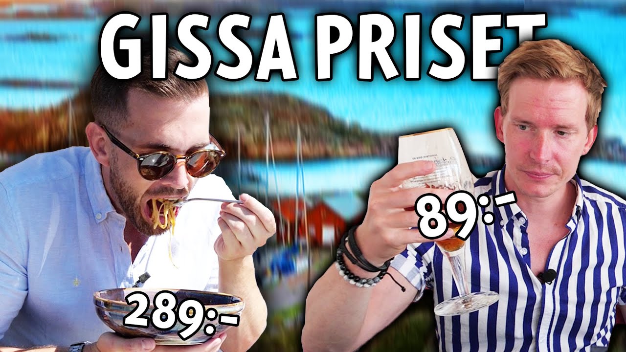 Gissar notan på maten vi äter! (Restauranger i Smögen)