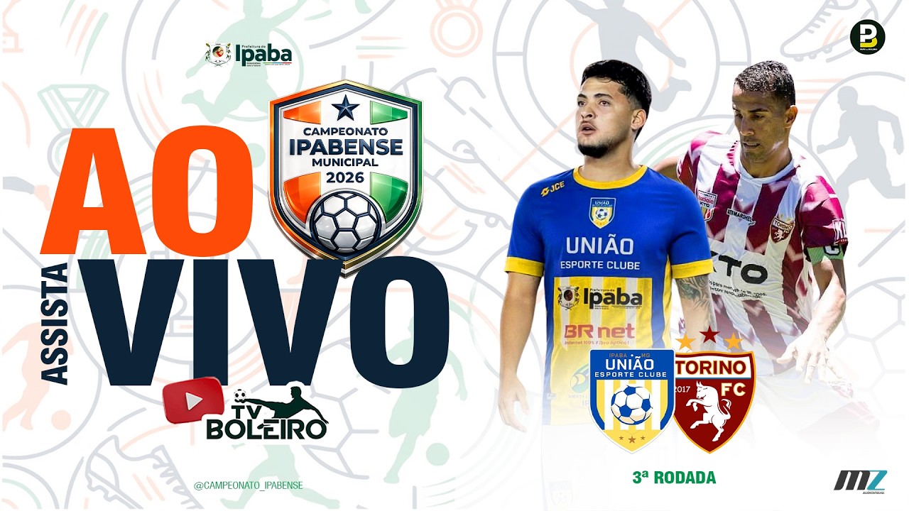3&ordf; RODADA DO CAMPEONATO IPABENSE 2026  |  AO VIVO COM IMAGENS