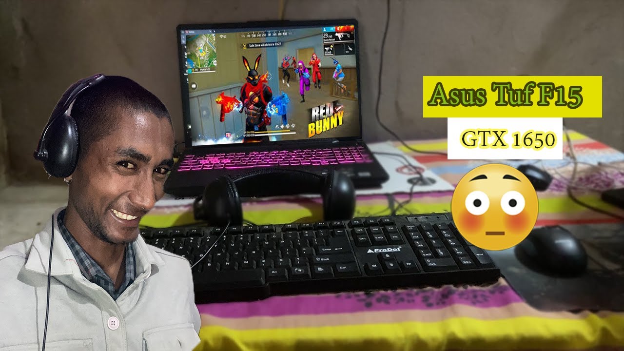 Asus Tuf F15 Free Fire Test Handcame | lets play