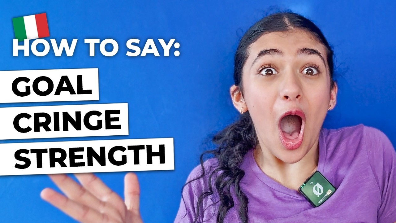 How to say goal, cringe, and strength in Italian 🇮🇹
