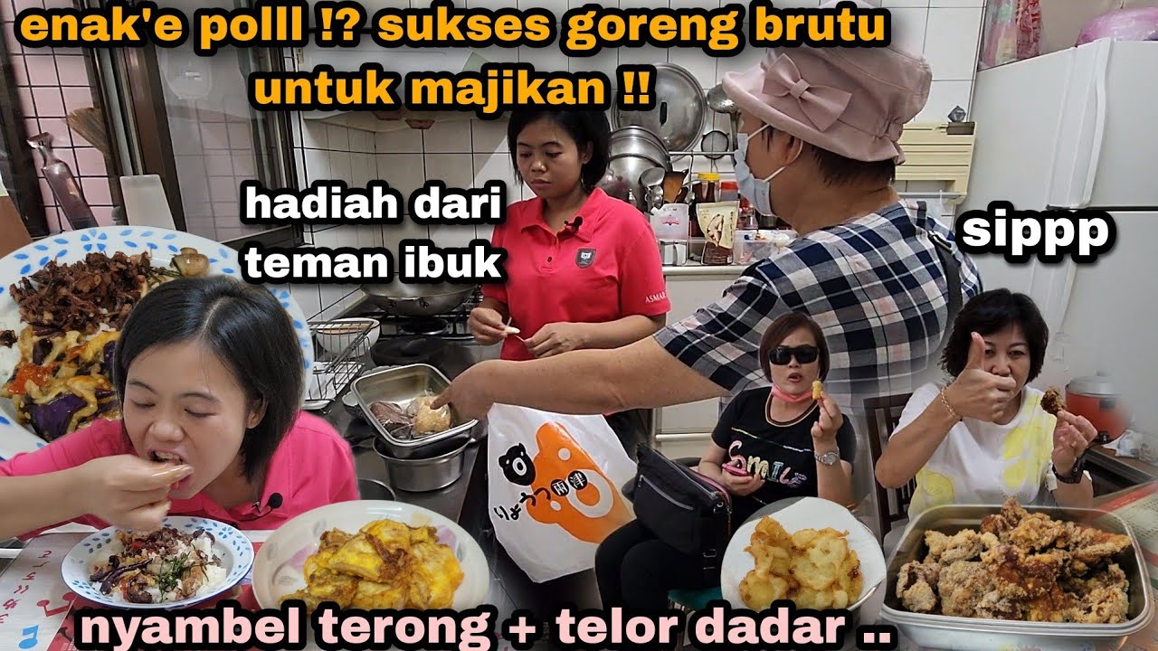 Tkw taiwan ngoreng brutu kesukaan majikan !! pertama kalinya apel di ginikan, ternyata enak !