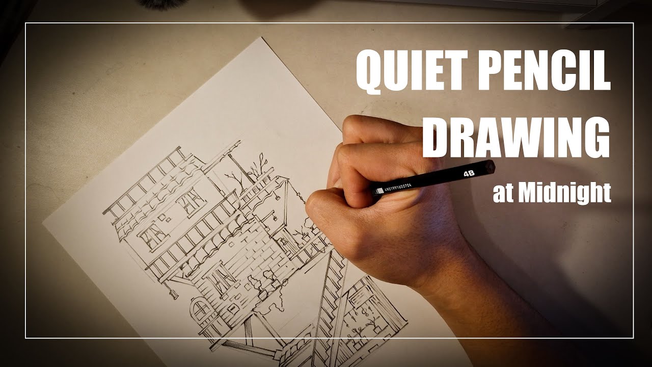 Pencil drawing sound – imaginary house