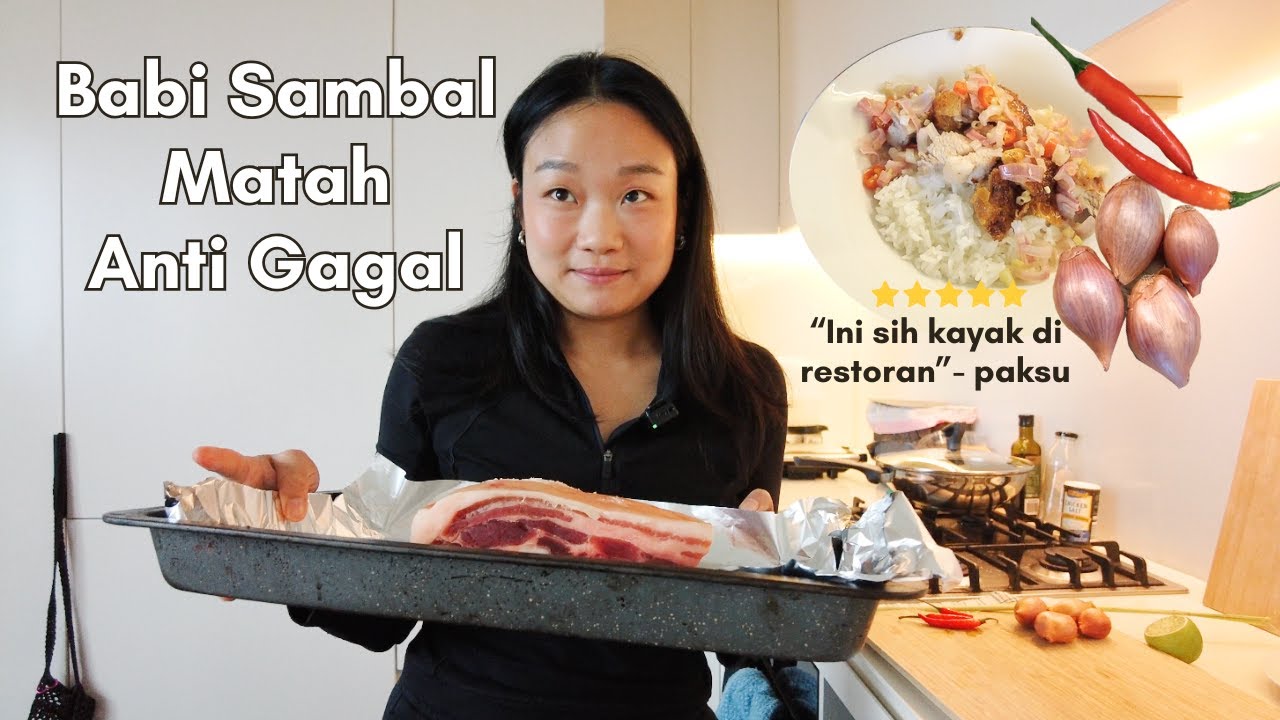 Masak grasak grusuk ep.15: Babi panggang sambal matah (resep anti gagal), kesukaan paksu.