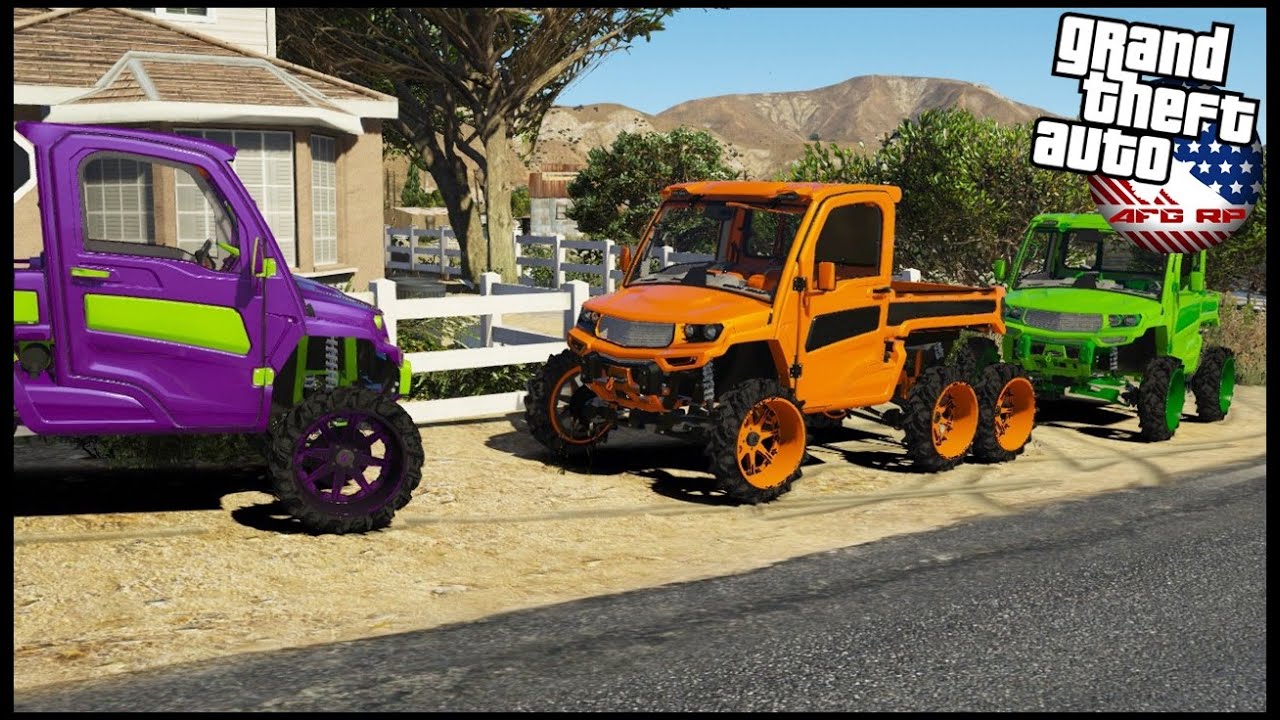 GTA 5 ROLEPLAY - COPS HATING ON NEW 6X6 JOHN DEERE SIDE BY SIDE - EP. 960 - AFG -  CIV