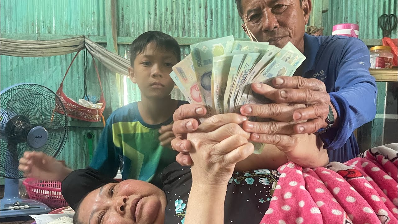 Chị Thúy Quá Mừng MTQ Cho Thêm Tiền Đi Trị Bệnh 