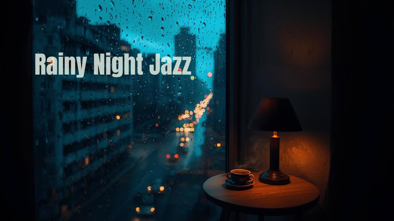 Rainy Night Jazz ☔️ Smooth Instrumental Jazz for Relaxing, Focus & Late Night Coffee
