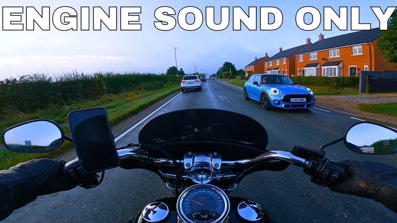 Foggy Morning Ride - HD Sport Glide - Exhaust Sound Only - Vance & Hines