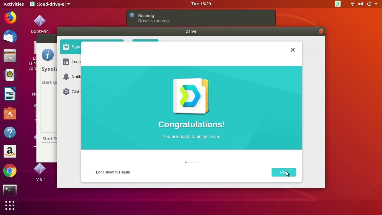Installing Synology Drive Client on Ubuntu 18.04