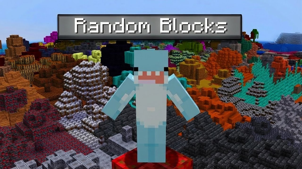 Minecraft, But Every Chunk is a Randomized Block.....