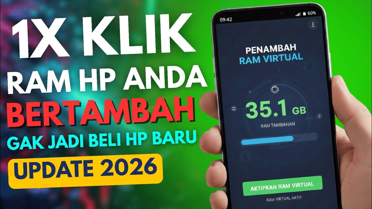 Cara Aktifkan Ram Tambahan di Semua Hp Android 2026 Agar Main Game Tidak Lag (Tanpa Root)