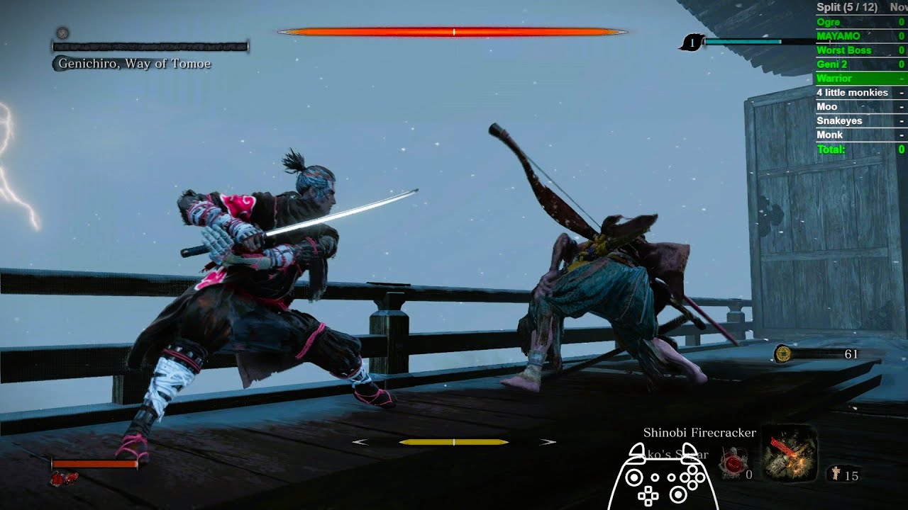 Sekiro Shura Ending NKC+DB No Hit Run (Full VOD in Desc)
